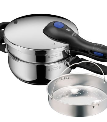 زودپز دو قلو دبلیو ام اف مدل WMF PERFECT Plus گنجایش 3 و 4.5 لیتر به همراه بخارپز
